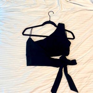 Black crop top